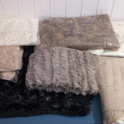 Rabbit Fur Poncho